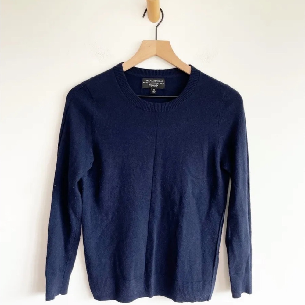 Banana Republic Supersoft Yarn Filpucci Women's Blue Pullover Sweater Jumper XS